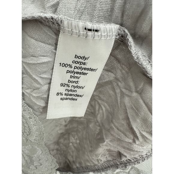 Maurices Y2K Gray Crinkle Lace Tank Top Camisole Size M NWT Fairy Coquette - Picture 7 of 7